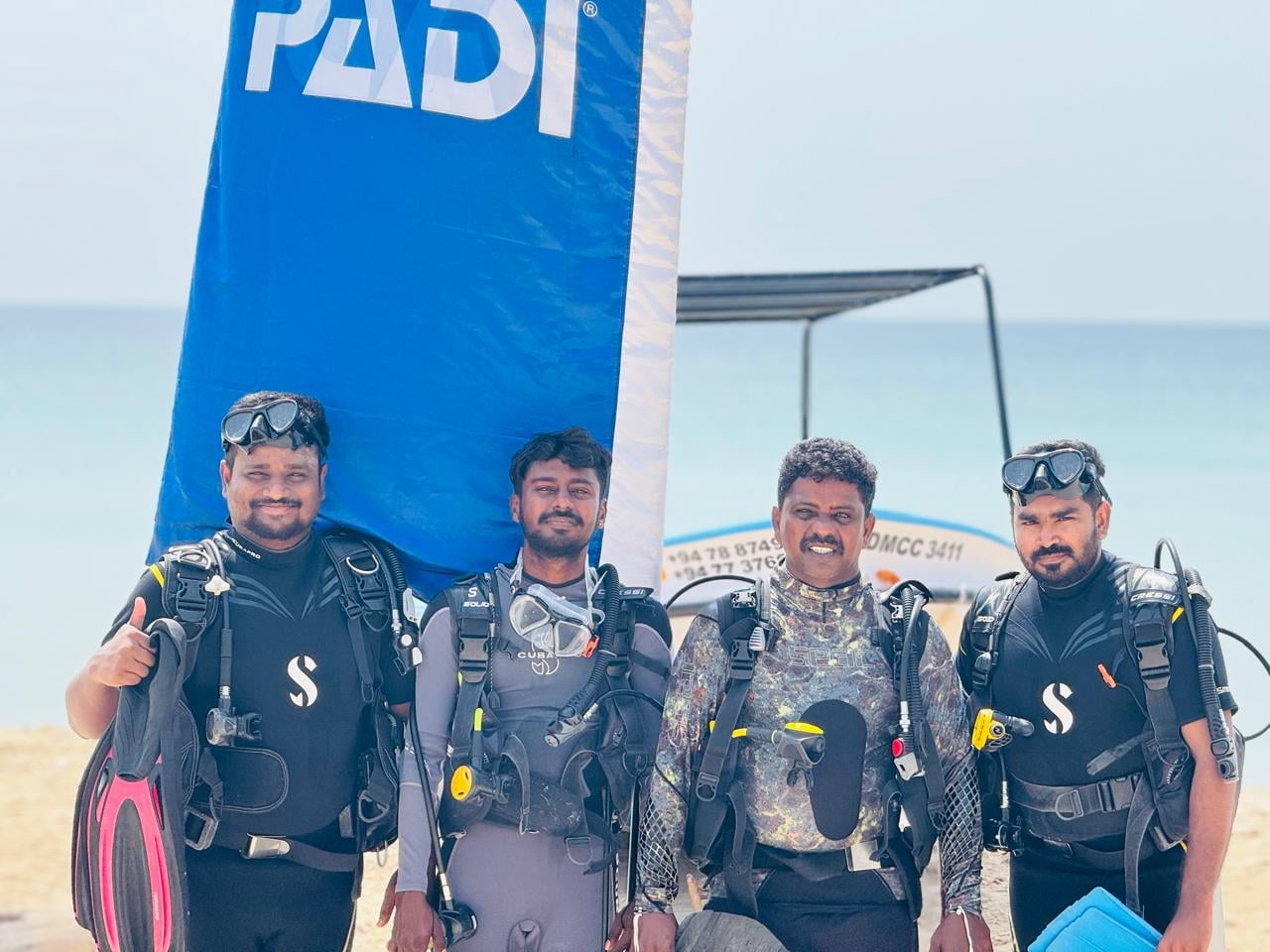 Tropical fish and reef while diving in Trincomalee